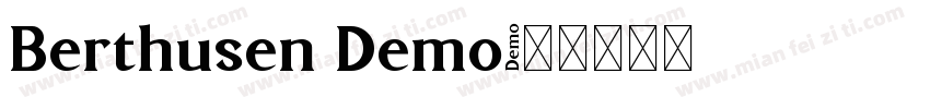 Berthusen Demo字体转换